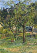 gauguin-eglise-verger-bihorel-1884