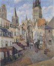 La rue de l\'picerie vue par Camille Pissaro en 1898