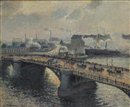 Le Pont Boieldieu  Rouen, soleil couchant